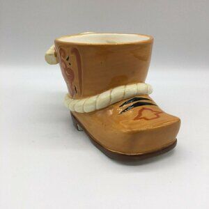 Nestle Creamer Coffee Mate Carnation Mug Cowboy Boot Western Collectors 3.5" Vin